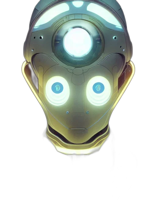 robot, mask, face, staff transparent PNG cut-out