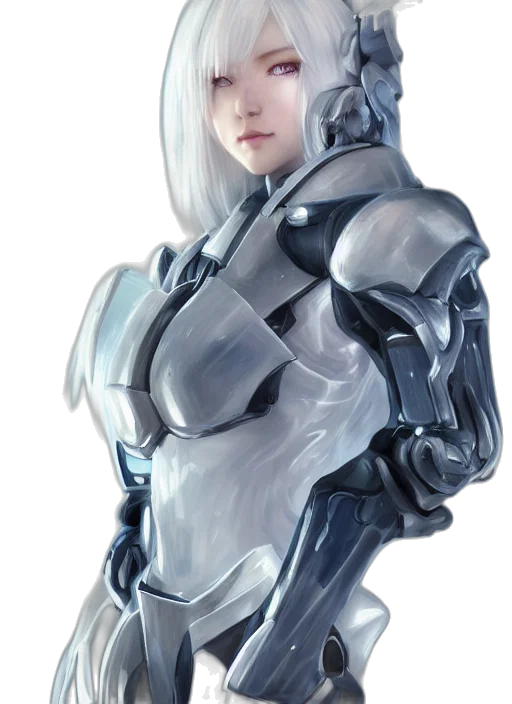robot, face, weapon, sword transparent PNG cut-out
