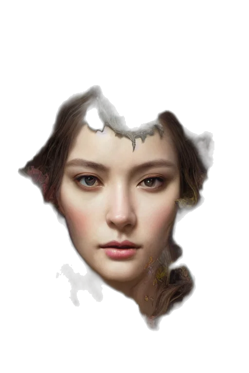 face, dragon, mask, crown transparent PNG cut-out