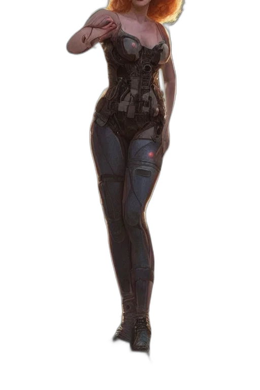 dress, robot, jacket, staff transparent PNG cut-out