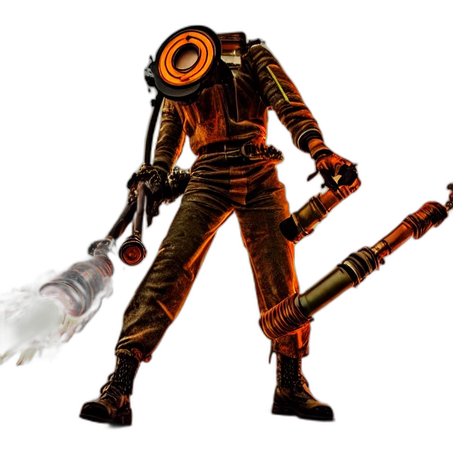 staff, robot, weapon, concept art transparent PNG cut-out