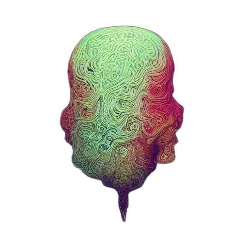 mask, face, hair, creature transparent PNG cut-out