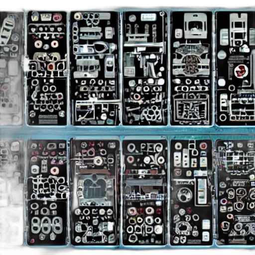 jewelry, cyberpunk, concept art, monochrome transparent PNG cut-out