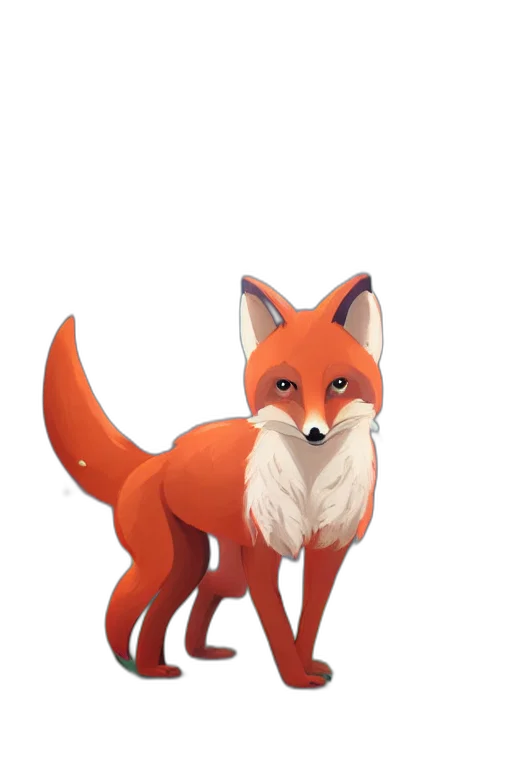 animal, staff, creature, concept art, 3d render, pixel art, fantasy art, red transparent PNG cut-out
