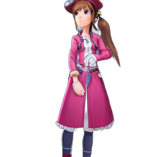 staff, jacket, dress, hat, 3d render, concept art, cartoon, anime transparent PNG cut-out