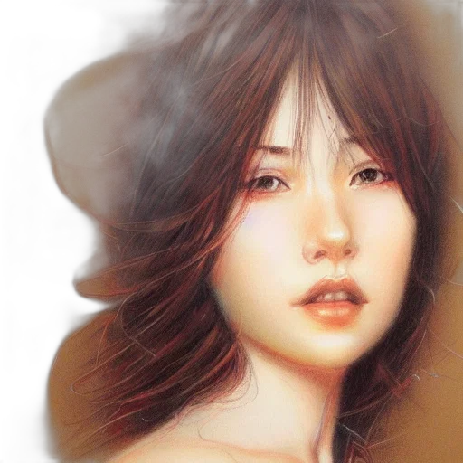 face, photorealistic, oil painting, fantasy art transparent PNG cut-out