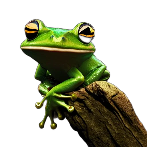 animal, face, creature, staff, photorealistic, 3d render, concept art, green transparent PNG cut-out