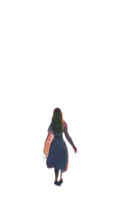 dress, hair, creature, bottle, pixel art, concept art, anime, watercolor transparent PNG cut-out