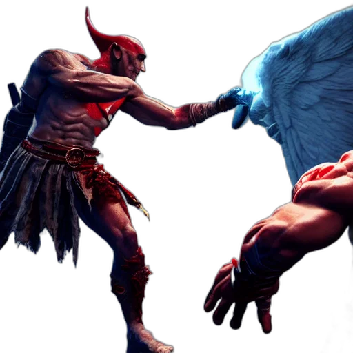weapon, concept art, fantasy art, 3d render, comic book art, red, fight, death transparent PNG cut-out