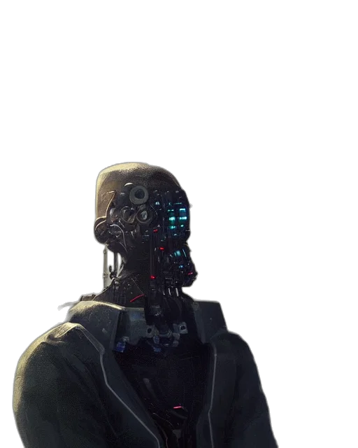 robot, mask, face, creature transparent PNG cut-out