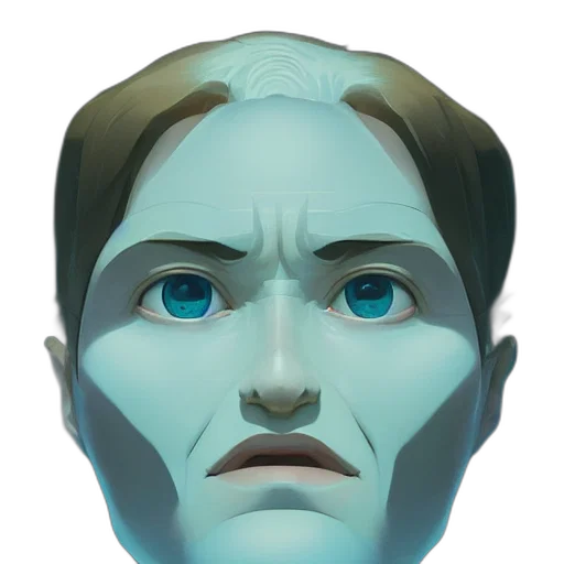 face, mask, robot, creature transparent PNG cut-out