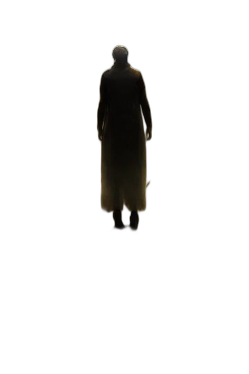 dress, jacket, staff, mask, concept art, 3d render, photorealistic, pixel art transparent PNG cut-out