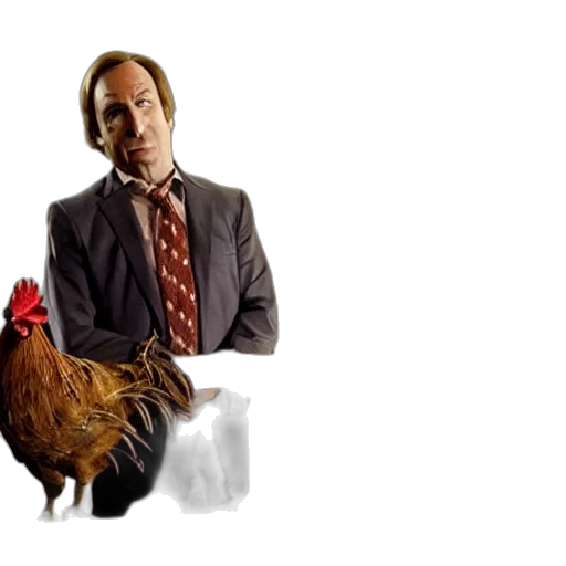 animal, food, photorealistic, concept art, pixel art, saul, goodman, rooster transparent PNG cut-out