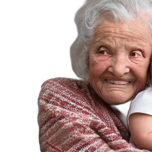face, mask, photorealistic, elderly, lady, has, her, little transparent PNG cut-out