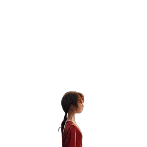 dress, robot, hair, face transparent PNG cut-out