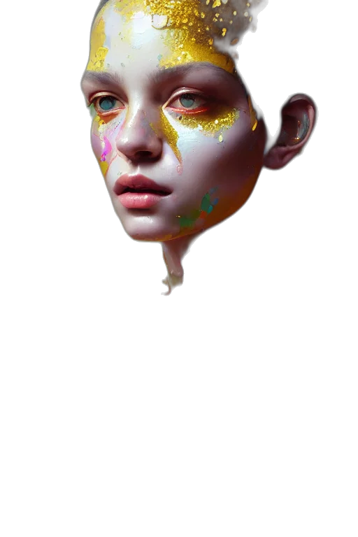 mask, face, creature, crown, photorealistic, fantasy art, concept art, 3d render transparent PNG cut-out