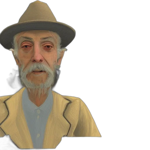hat, face, mask, 3d render transparent PNG cut-out
