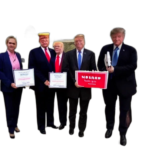 hat, anti, vaxxers, pose, donald, trump, dictionary, zoo transparent PNG cut-out