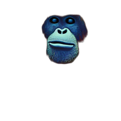 animal, creature, face, mask, 3d render, concept art, photorealistic, pixel art transparent PNG cut-out