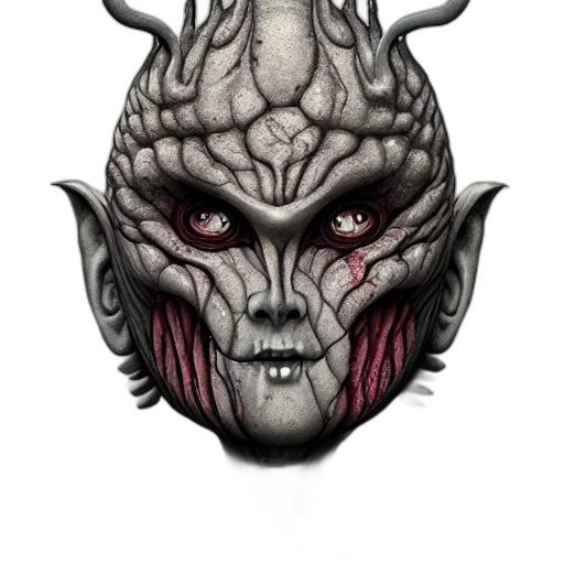 mask, face, creature, dragon transparent PNG cut-out