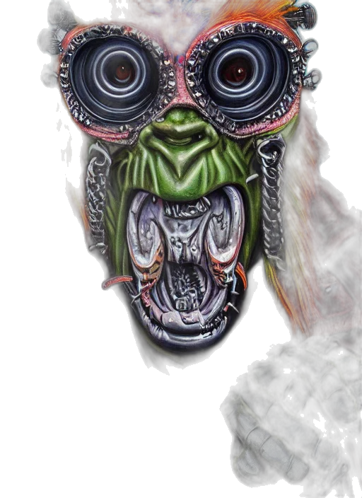 jewelry, mask, creature, face transparent PNG cut-out