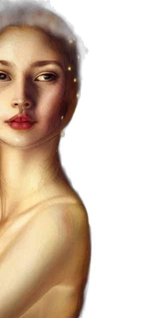 face, jewelry, crown, mask, photorealistic, oil painting, fantasy art, concept art transparent PNG cut-out