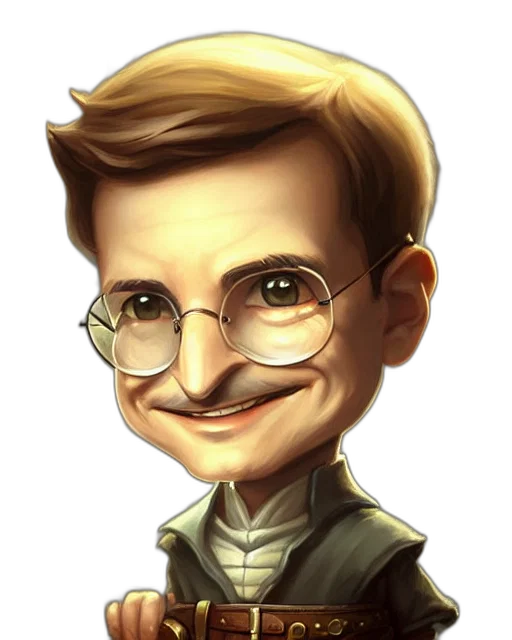 staff, face, cartoon, photorealistic transparent PNG cut-out