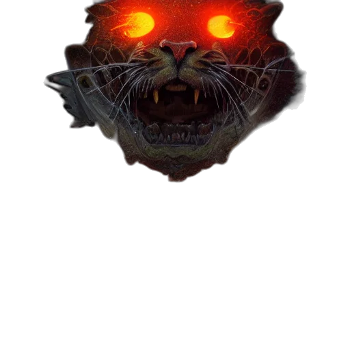 mask, creature, face, animal, concept art, fantasy art, pixel art, comic book art transparent PNG cut-out
