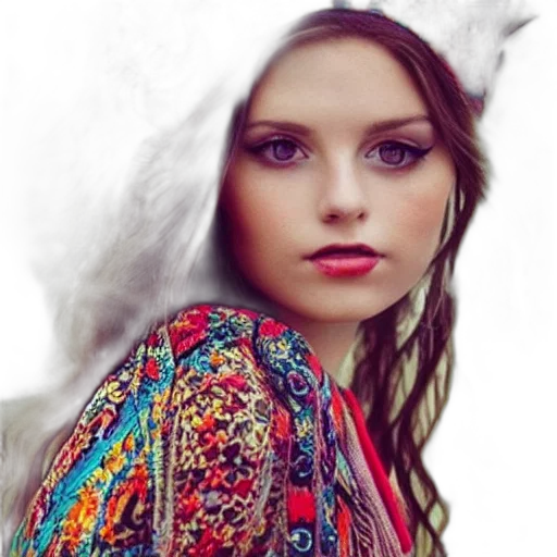 face, dress, jacket, jewelry transparent PNG cut-out