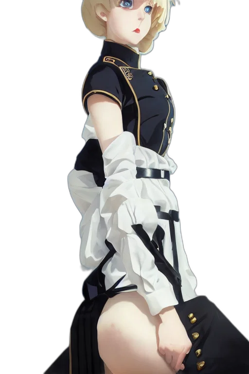 dress, jacket, weapon, staff transparent PNG cut-out