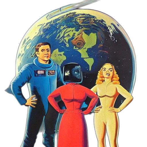 robot, dress, jacket, staff, comic book art, concept art, cartoon, pixel art transparent PNG cut-out