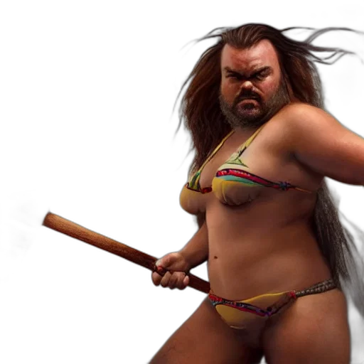 hair, staff, concept art, fantasy art transparent PNG cut-out