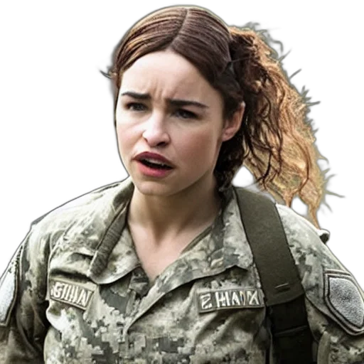 hair, emilia, clark, female transparent PNG cut-out