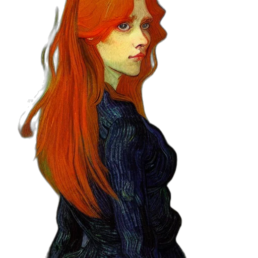 dress, face, jacket, hair transparent PNG cut-out