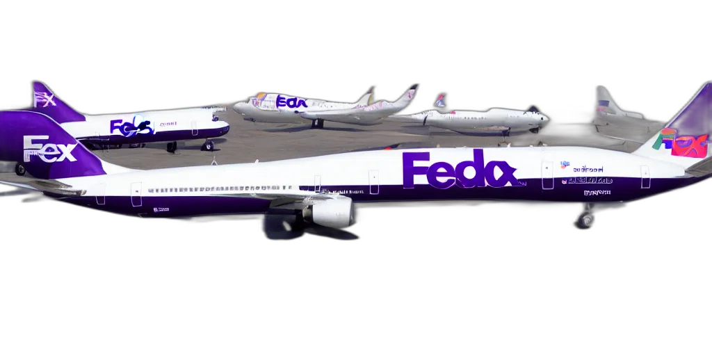 3d render, concept art, fedex, memphis transparent PNG cut-out