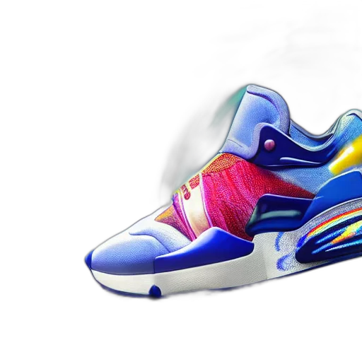 shoes, 3d render, photorealistic, concept art, vaporwave, most, expensive, sneaker transparent PNG cut-out