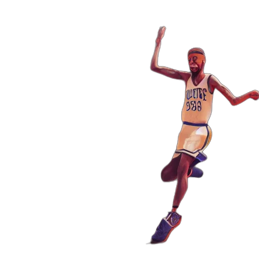 3d render, concept art, cartoon, pixel art, steve, curry, basketball, player transparent PNG cut-out
