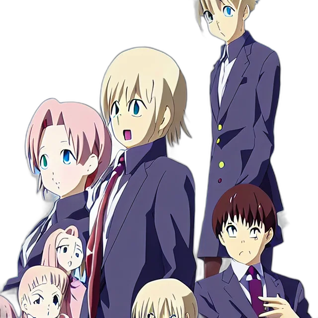 staff, anime, cartoon, concept art transparent PNG cut-out