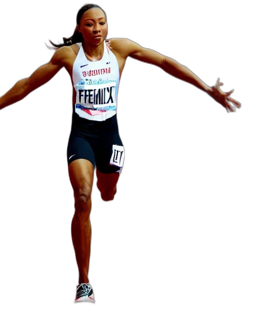 allyson, felix, meter, starting transparent PNG cut-out