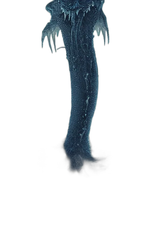 dress, creature, hair, staff transparent PNG cut-out