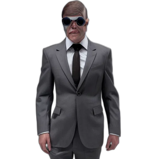 jacket, staff, mask, robot transparent PNG cut-out