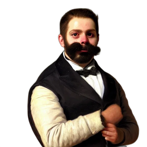 staff, mask, face, photorealistic transparent PNG cut-out