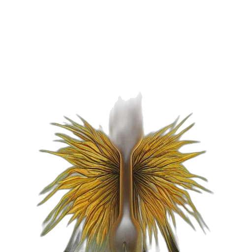 flower, hair, crown, staff transparent PNG cut-out