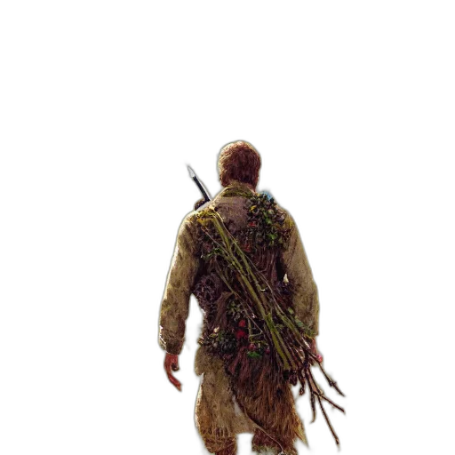 jacket, weapon, staff, creature transparent PNG cut-out