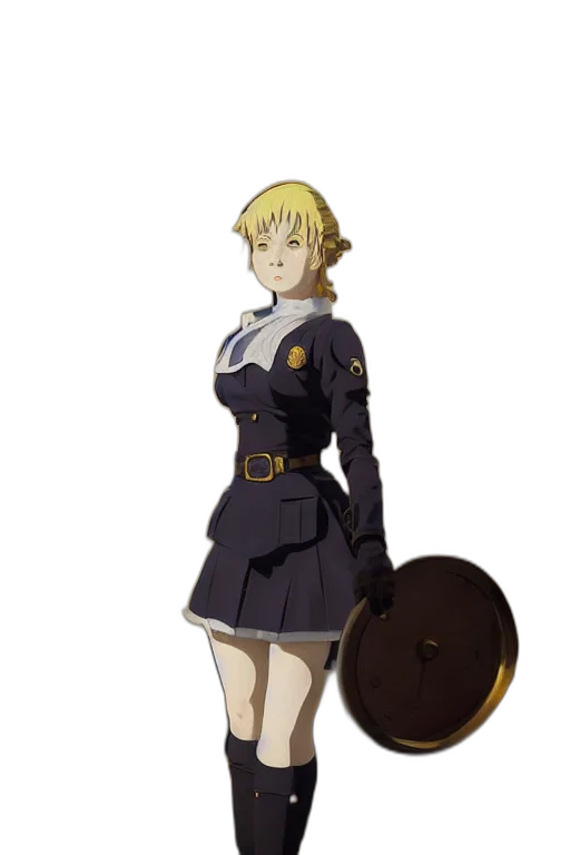 staff, hat, dress, weapon transparent PNG cut-out