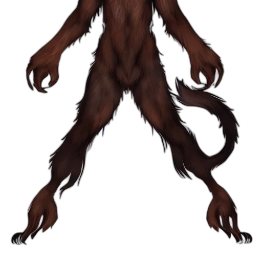 creature, animal, staff, hair transparent PNG cut-out