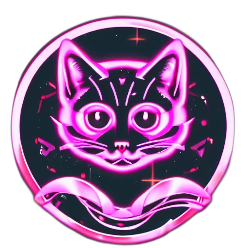 staff, vaporwave, pixel art, cyberpunk transparent PNG cut-out