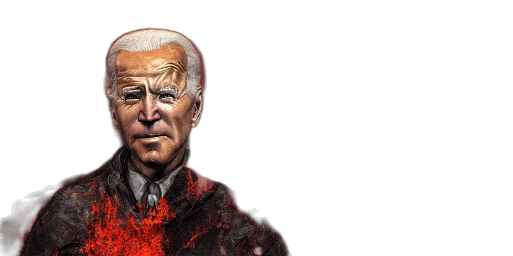 comic book art, photorealistic, concept art, biden transparent PNG cut-out