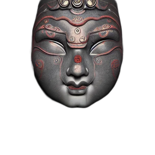 mask, face, jewelry, crown, photorealistic, 3d render, concept art, pencil sketch transparent PNG cut-out
