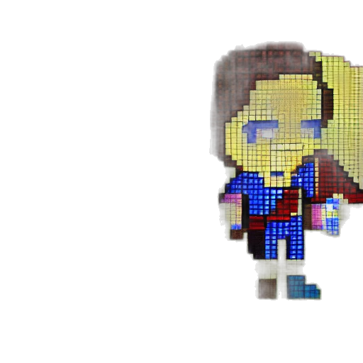 jacket, staff, pixel art, 3d render, cartoon, concept art, blue, zelda transparent PNG cut-out